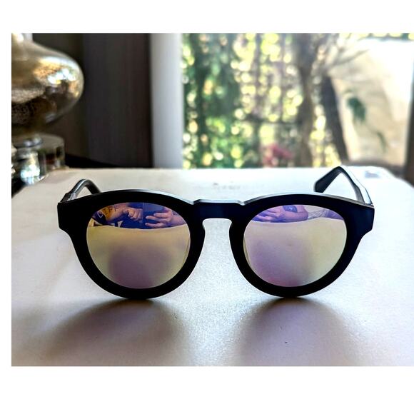 DIFF Eyewear Dime II Sunglasses Round Mirrored Retro UV Polarized - Picture 2 of 10